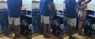 XXX hindi video of Husband Wife Kitchen Fucking