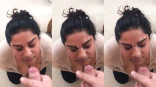 Desi Masalaseen video of Secretary’s Hot Facial Finish